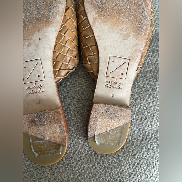 Anthropologie Woven Slide Mules in Light Tan - Picture 5 of 8